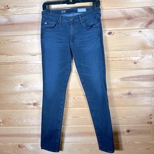 AG Adriano Goldschmied The Prima Mid-Rise Cigarette Dark Wash Jeans Size 26R